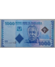 Танзания 1000 шиллингов 2019 UNC